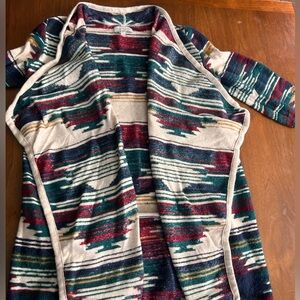 Lucky Brand Aztec Long Cardigan